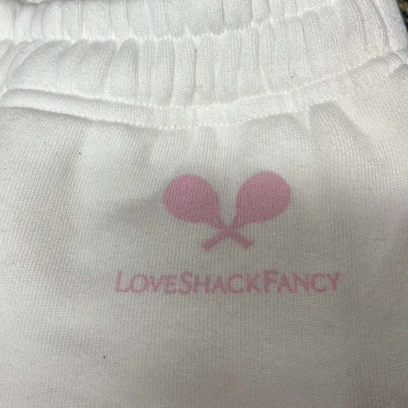 Loveshackfancy Malone White Joggers s/m pants only - Picture 5 of 7